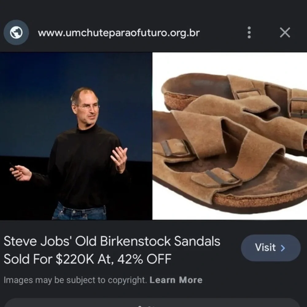 The Steve Jobs Birkenstocks‎